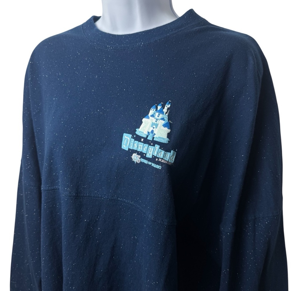 Disneyland 65th Anniversary Blue Sparkle Spirit‎ Jersey Collectible Adult Size M - Picture 3 of 10